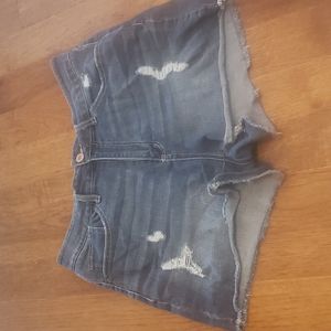 Time and Tru high rise jean shorts